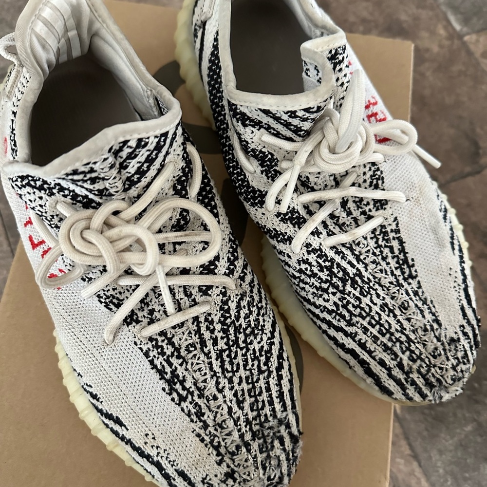 Mens Zebra Yeezys